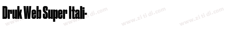 Druk Web Super Itali字体转换